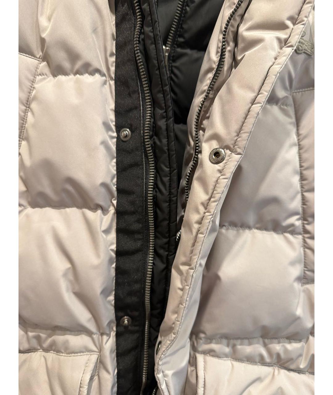 LACOSTE Бежевый полиэстеровый пуховик, фото 4