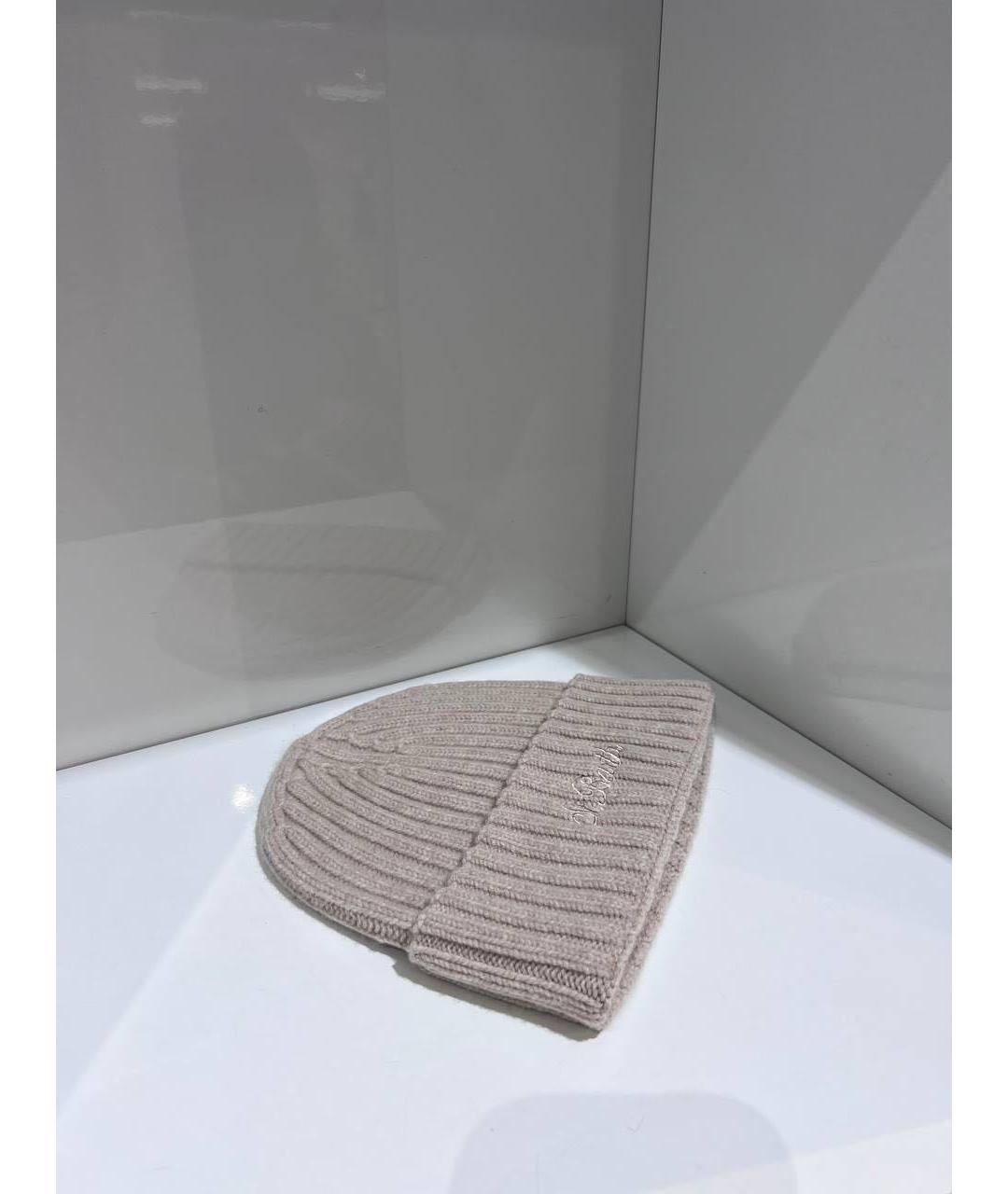 MC2 SAINT BARTH Бежевая шерстяная шапка, фото 3