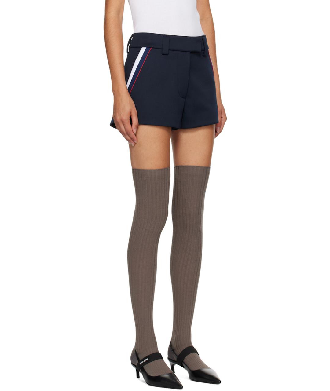 MIU MIU Темно-синие шорты, фото 3