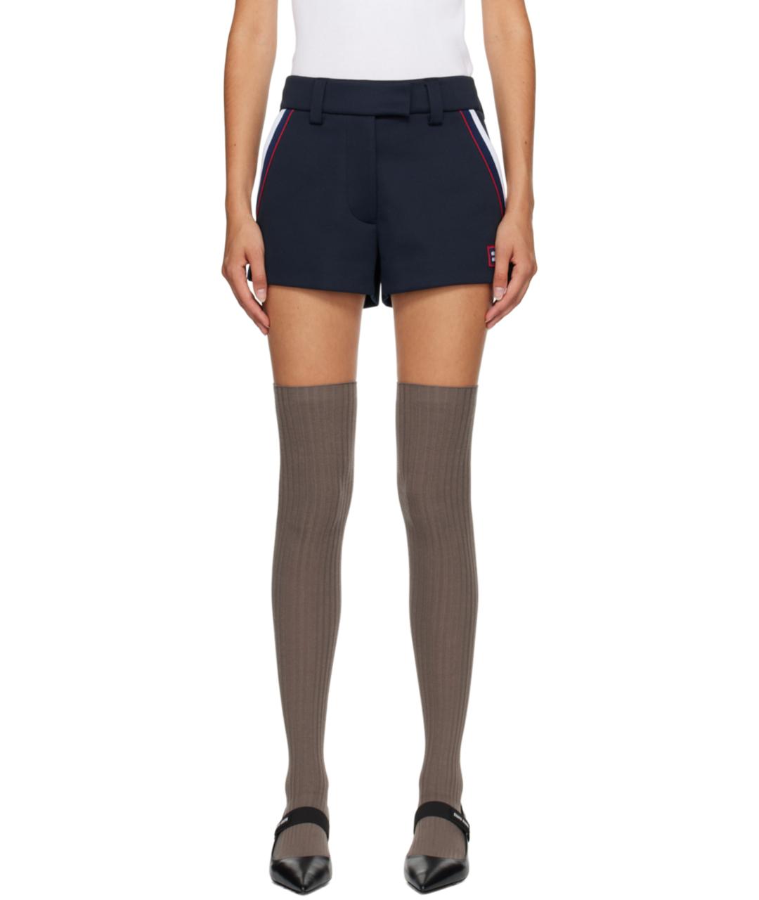 MIU MIU Темно-синие шорты, фото 2