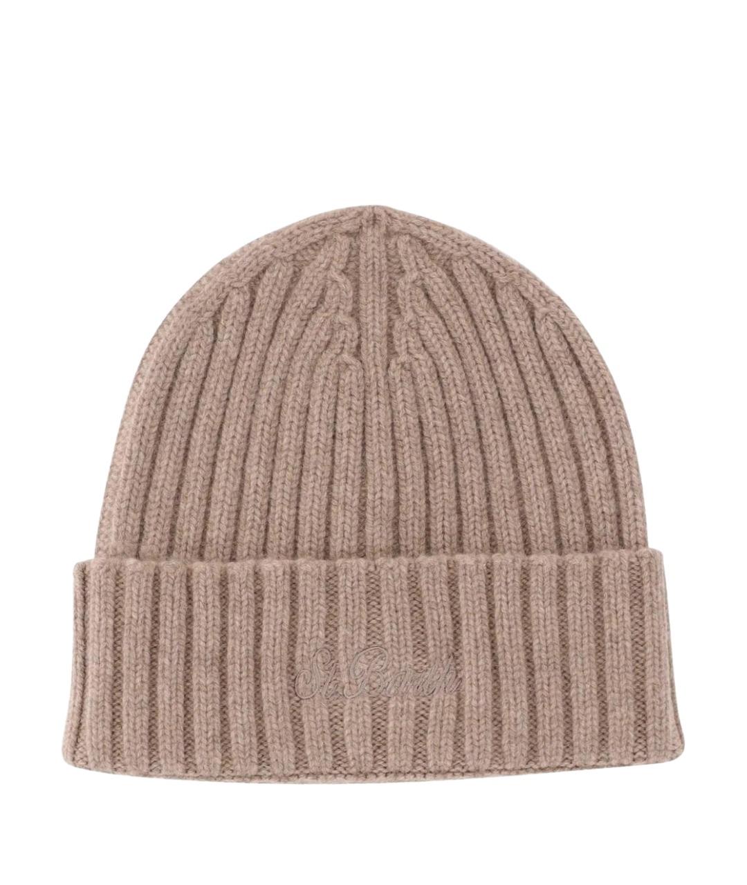 MC2 SAINT BARTH Бежевая кашемировая шапка, фото 1