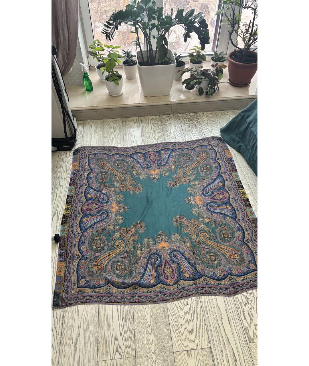 ETRO Мульти шерстяной платок, фото 6