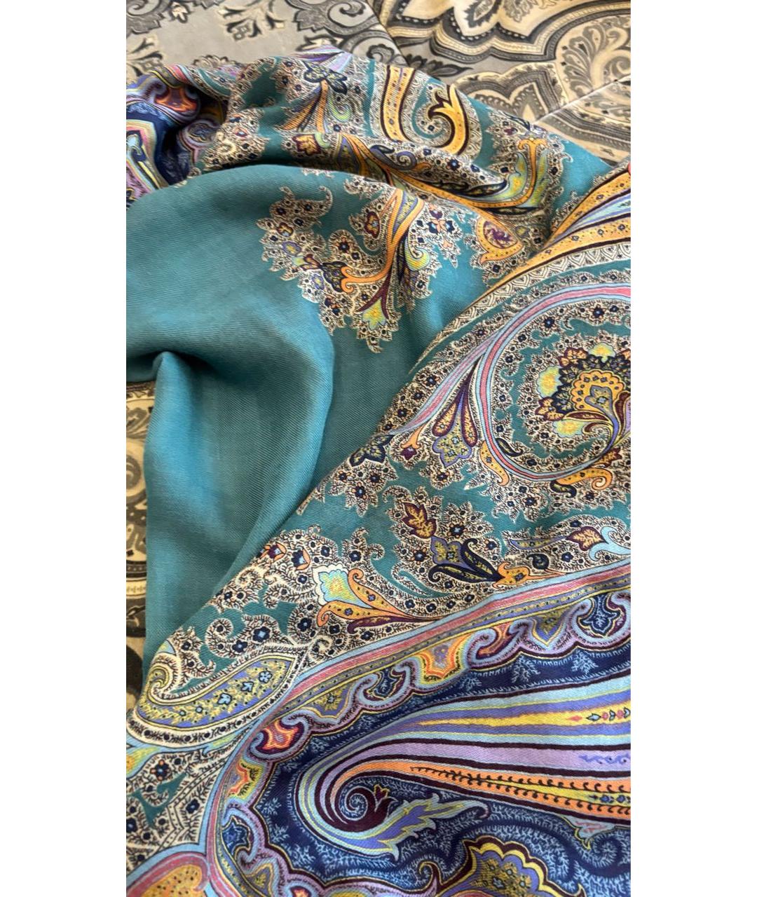 ETRO Мульти шерстяной платок, фото 3