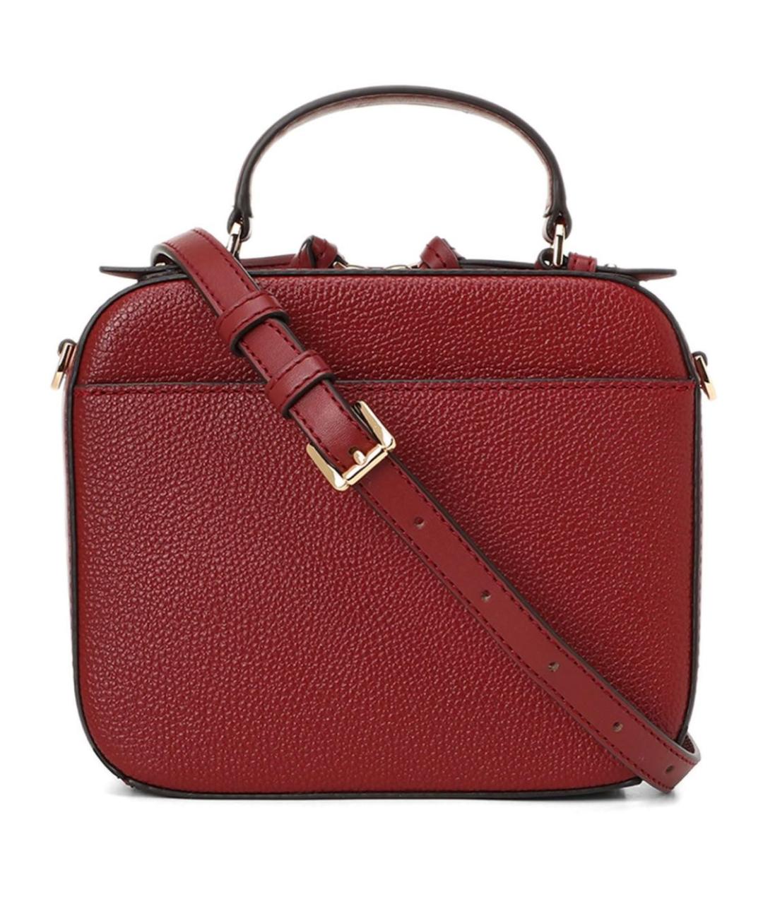 MICHAEL KORS Бордовая кожаная сумка через плечо, фото 3