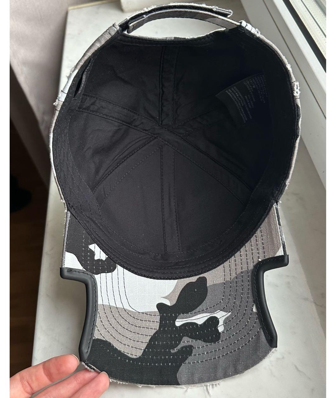 BALENCIAGA Серая хлопковая кепка/бейсболка, фото 6