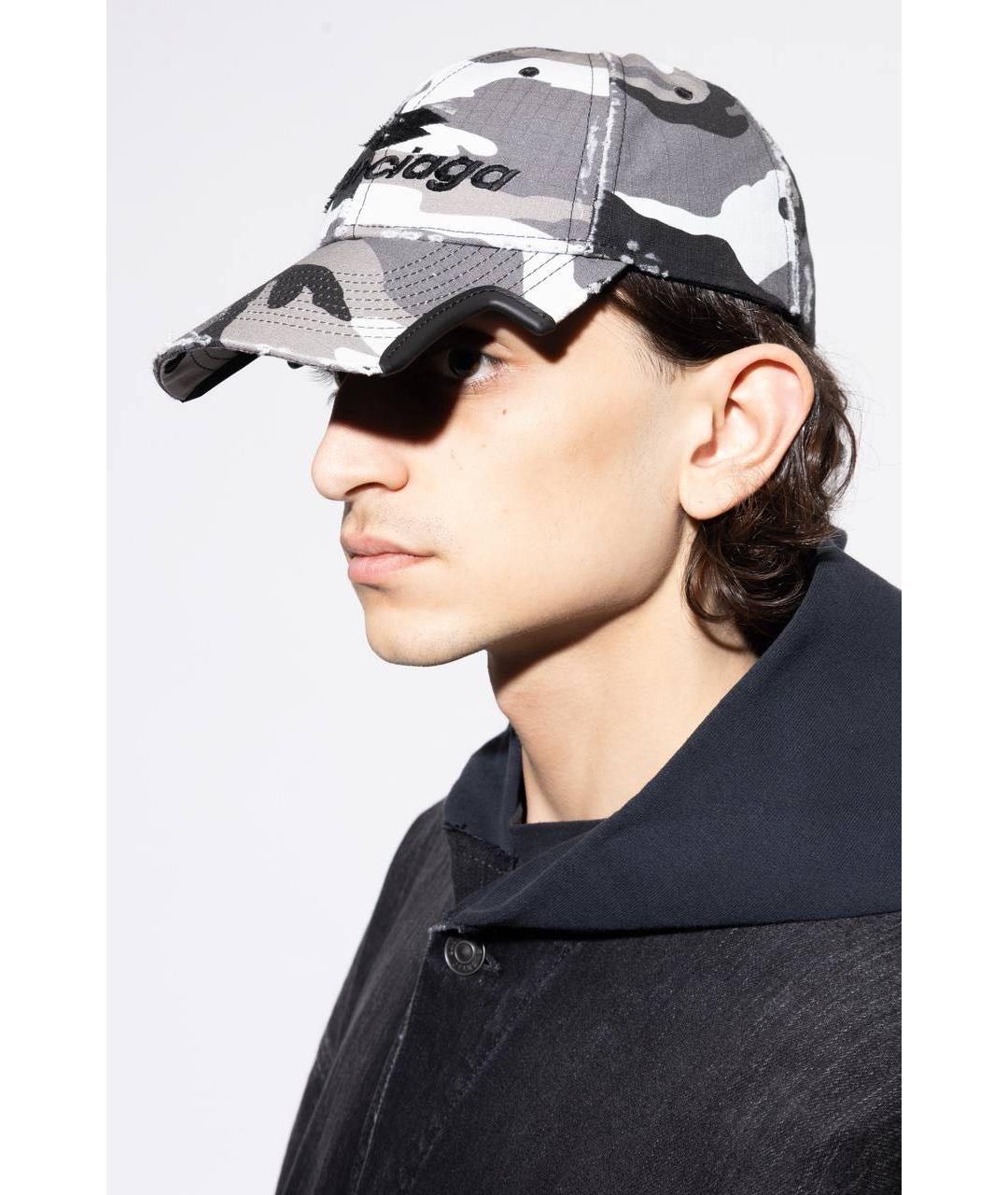 BALENCIAGA Серая хлопковая кепка/бейсболка, фото 4