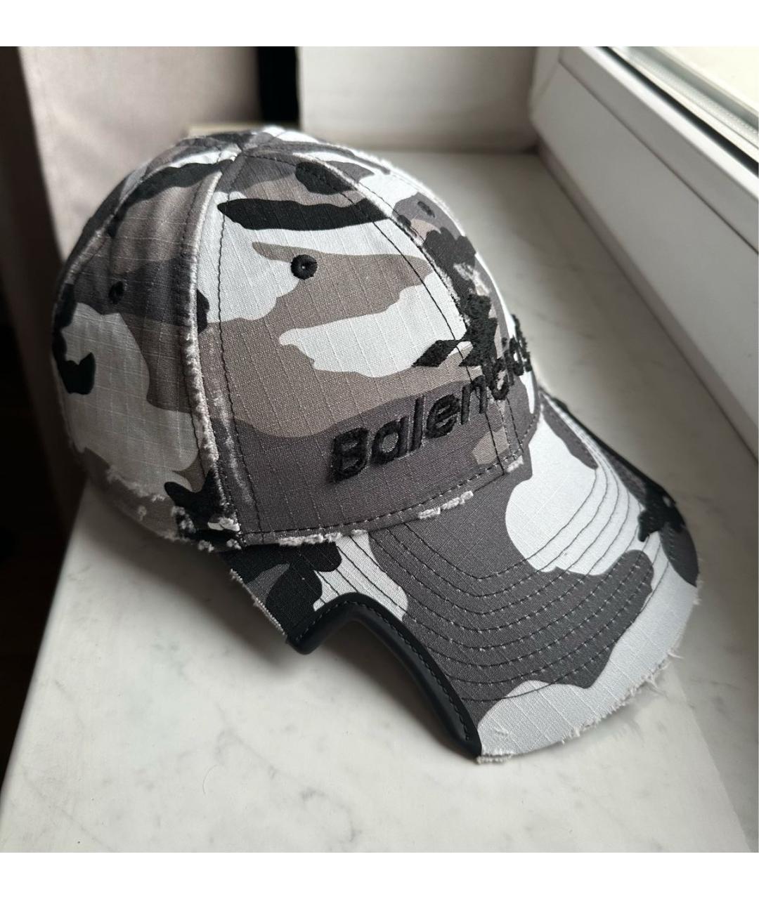 BALENCIAGA Серая хлопковая кепка/бейсболка, фото 8