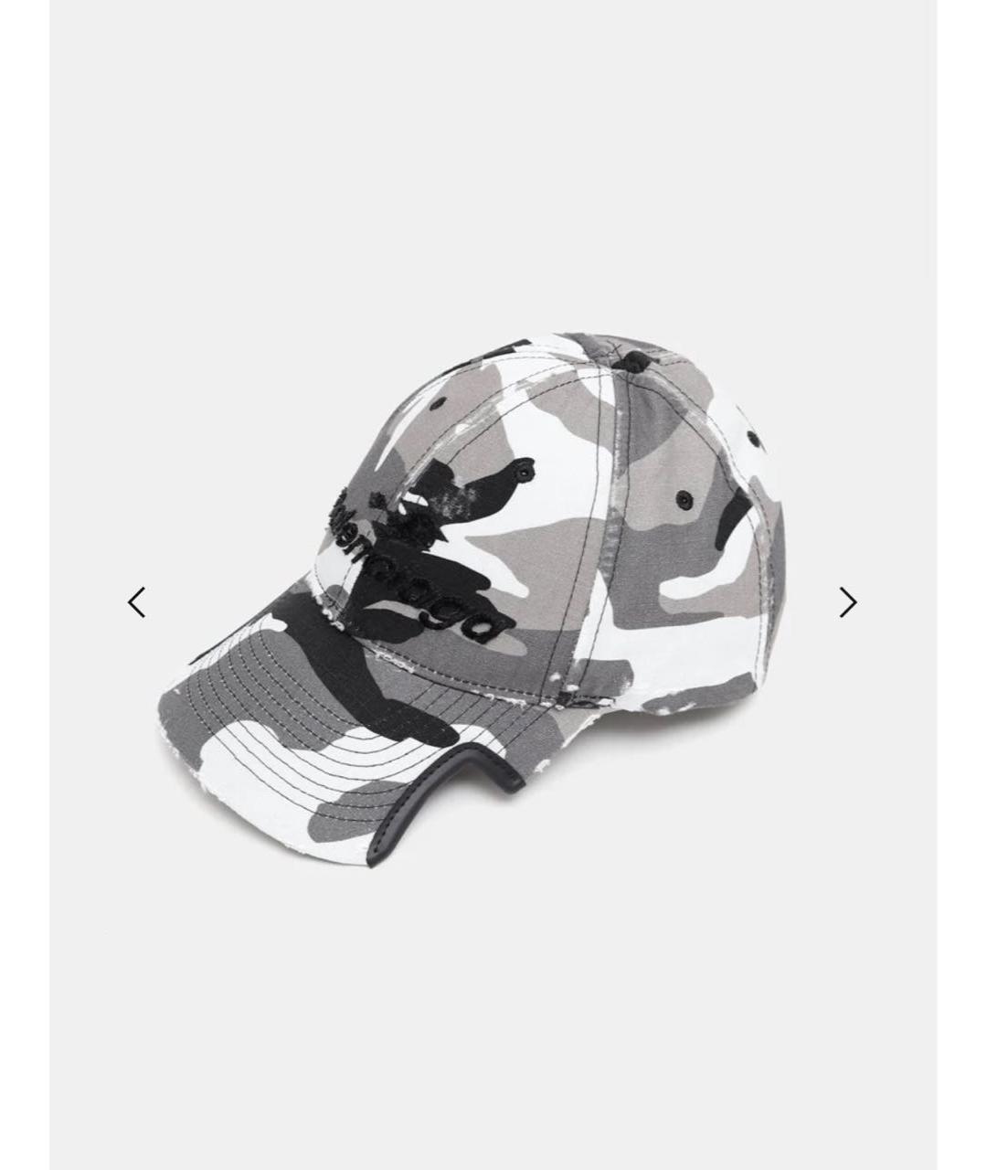 BALENCIAGA Серая хлопковая кепка/бейсболка, фото 2