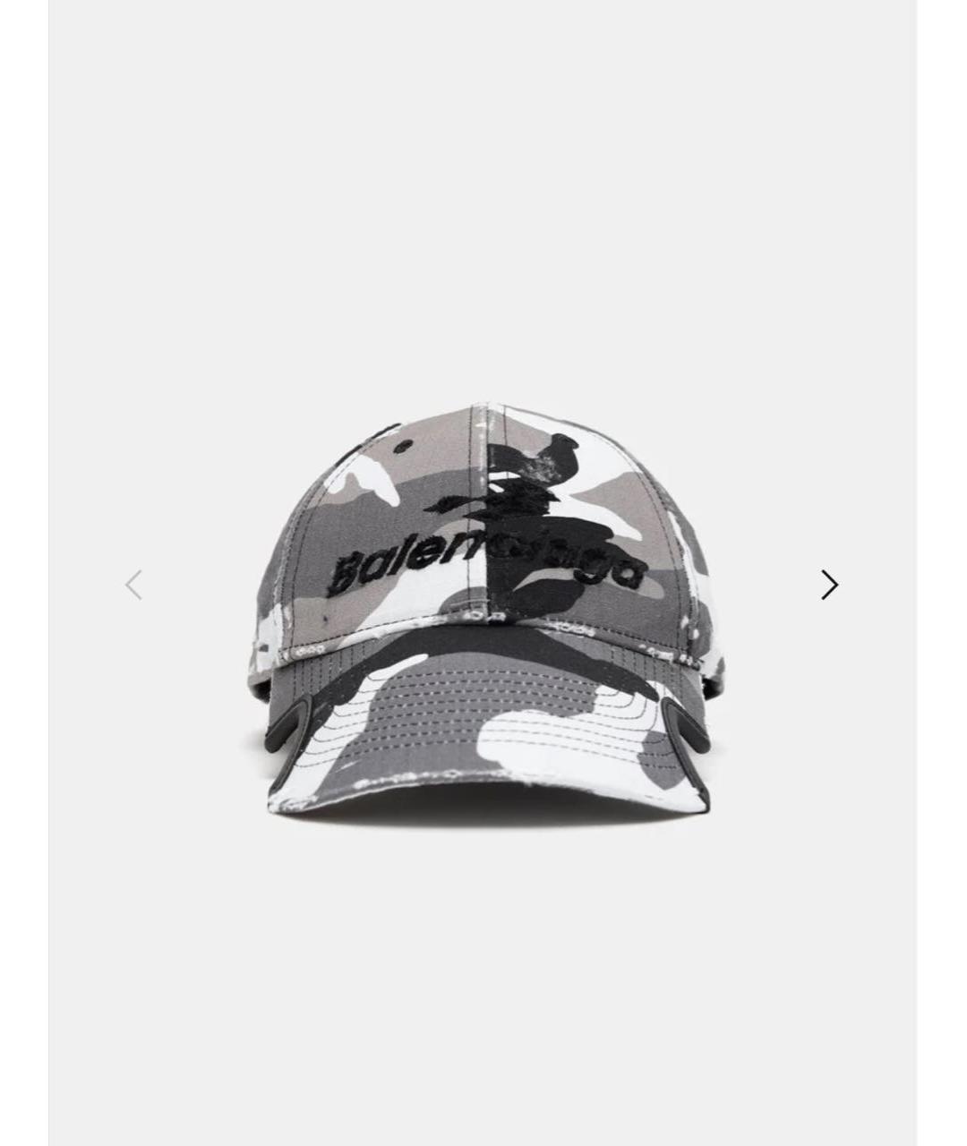 BALENCIAGA Серая хлопковая кепка/бейсболка, фото 9