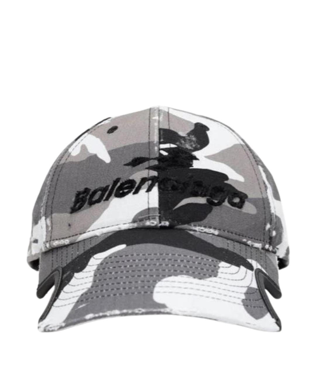 BALENCIAGA Серая хлопковая кепка/бейсболка, фото 1