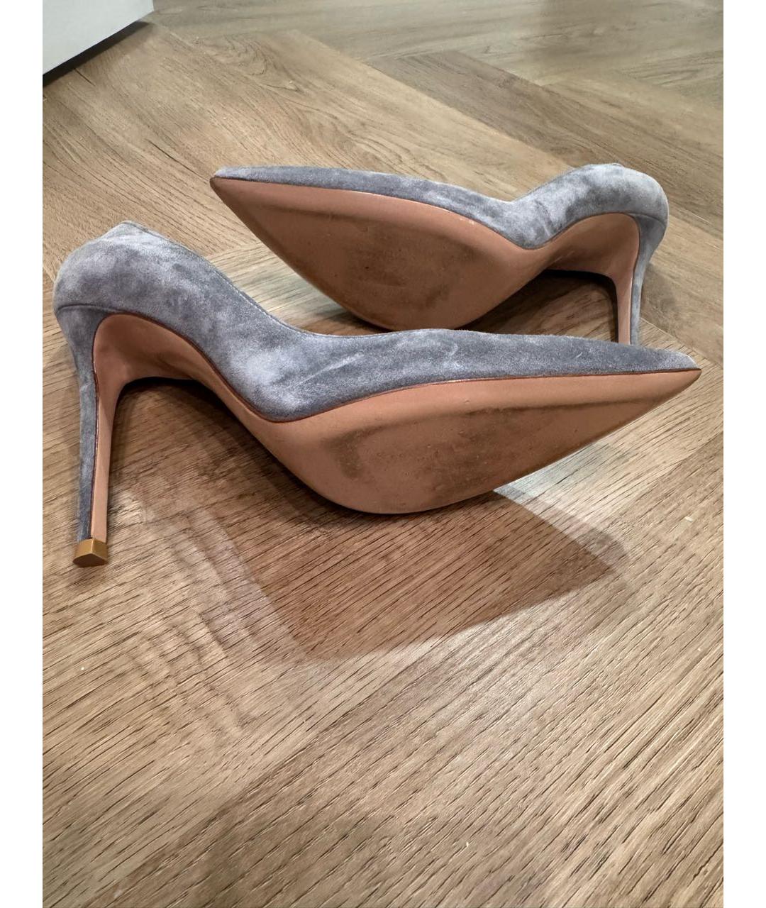 GIANVITO ROSSI Серые замшевые туфли, фото 5
