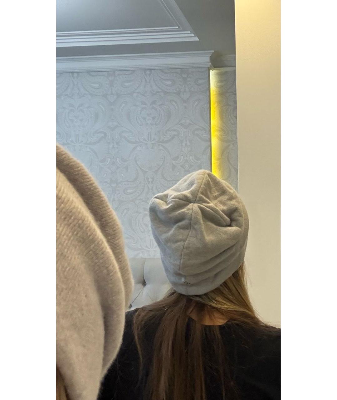 CHRISTIAN DIOR Серая шерстяная шапка, фото 8