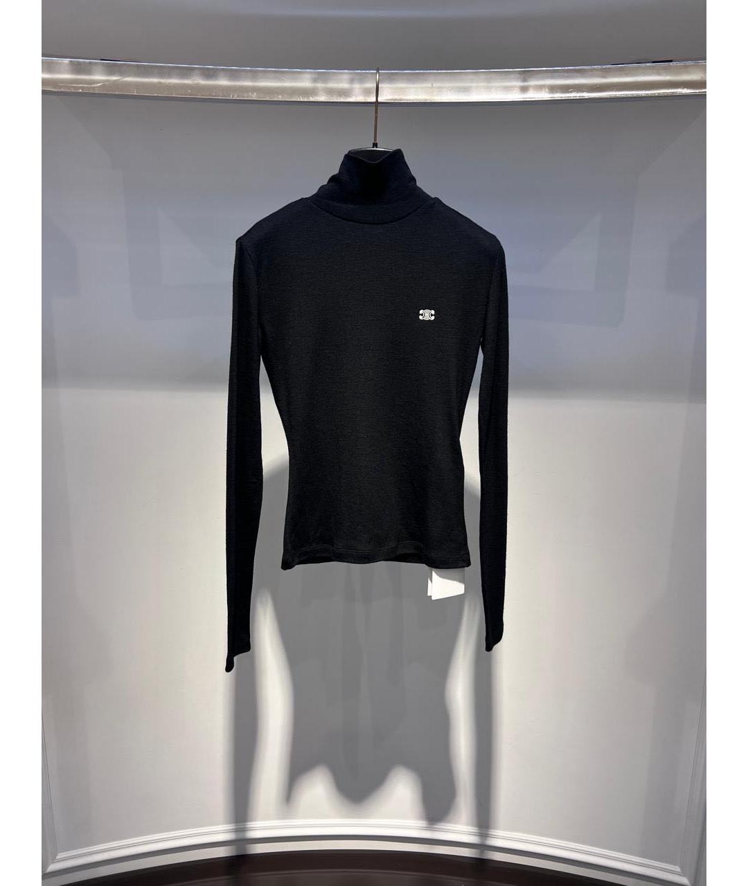 CELINE Черная водолазка, фото 3