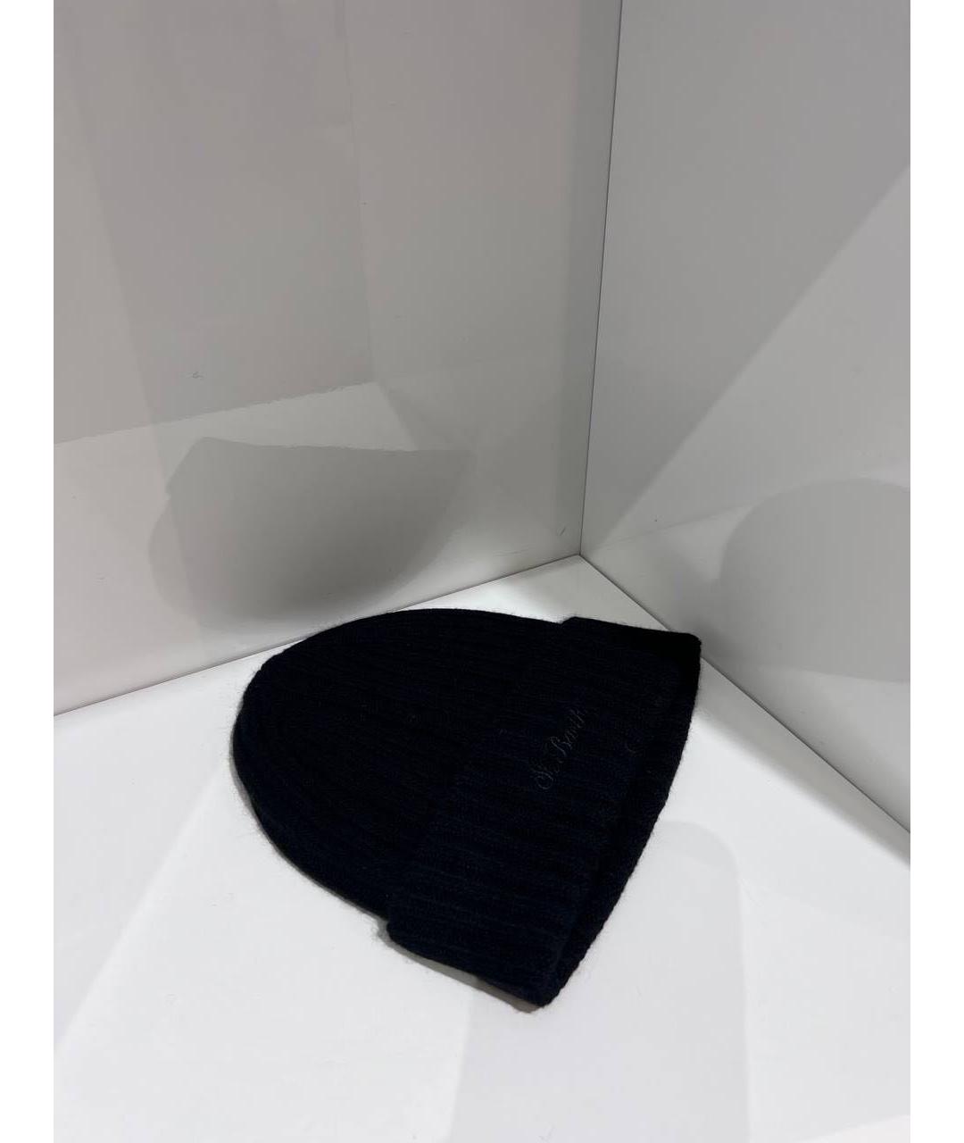 MC2 SAINT BARTH Черная шерстяная шапка, фото 2