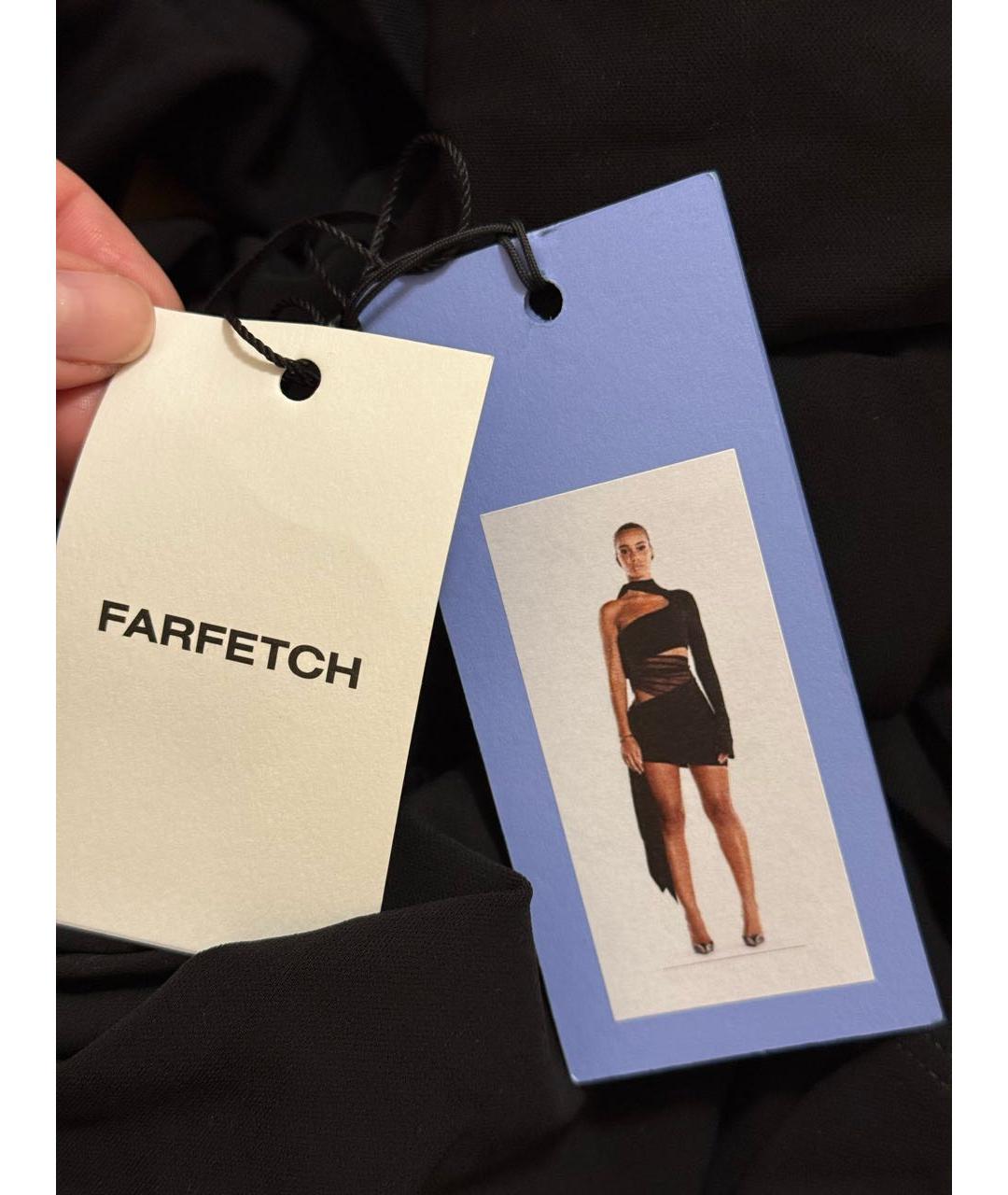 MUGLER Черное вискозное вечернее платье, фото 3