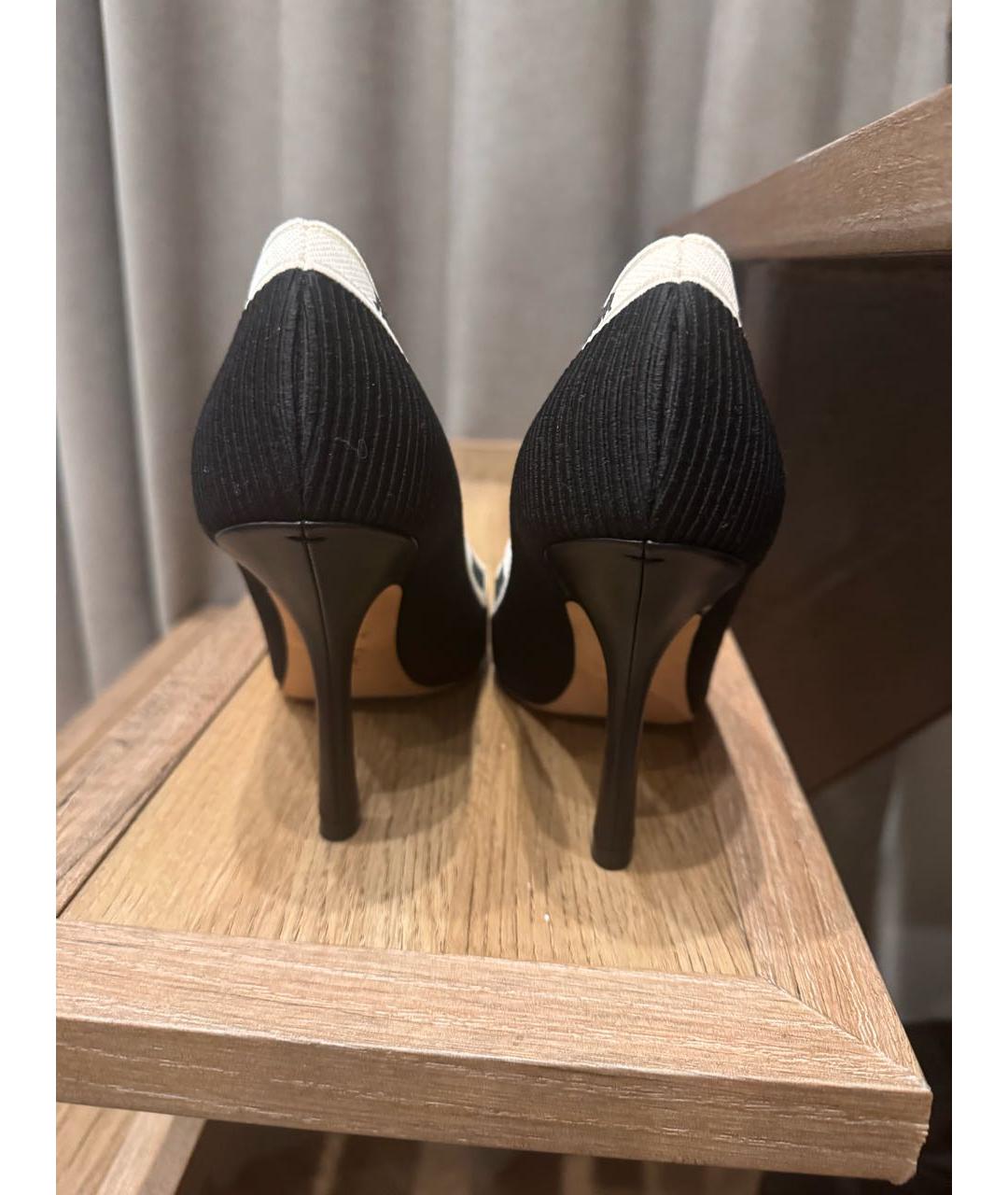 CHRISTIAN DIOR Черные текстильные туфли, фото 4