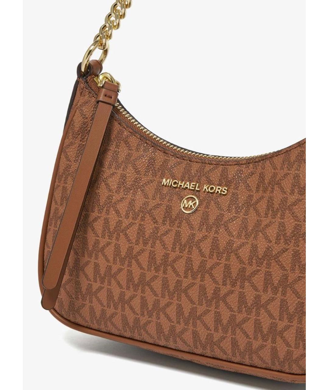 MICHAEL KORS Коричневая кожаная сумка через плечо, фото 2