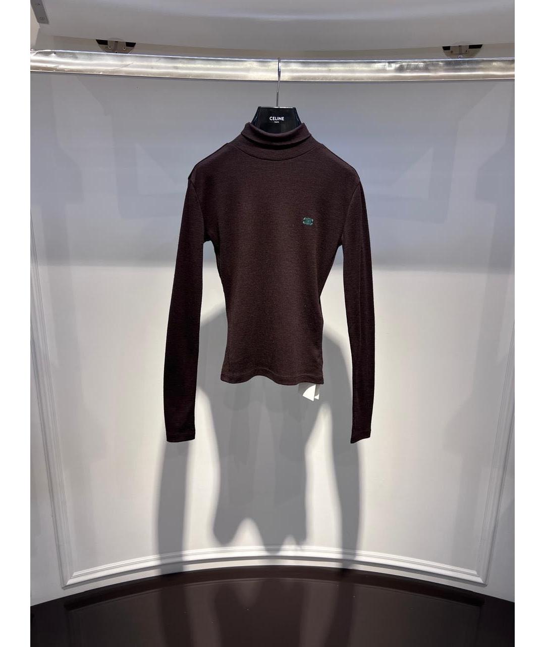 CELINE Коричневая водолазка, фото 3