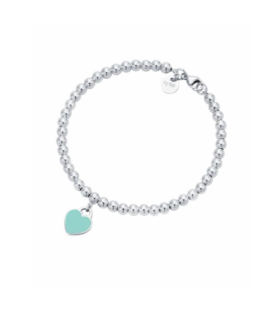 TIFFANY&CO Бирюзовый серебряный браслет, фото 1