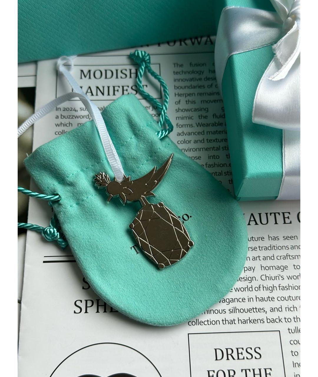 TIFFANY&CO Бирюзовый серебряный браслет, фото 7