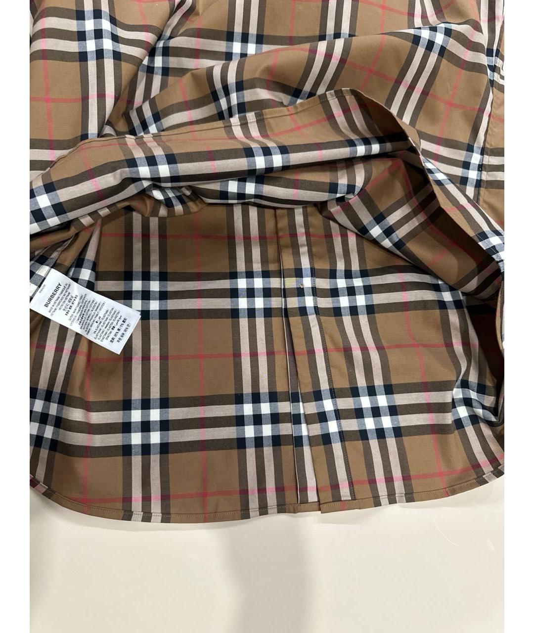 BURBERRY Бежевая хлопковая кэжуал рубашка, фото 8