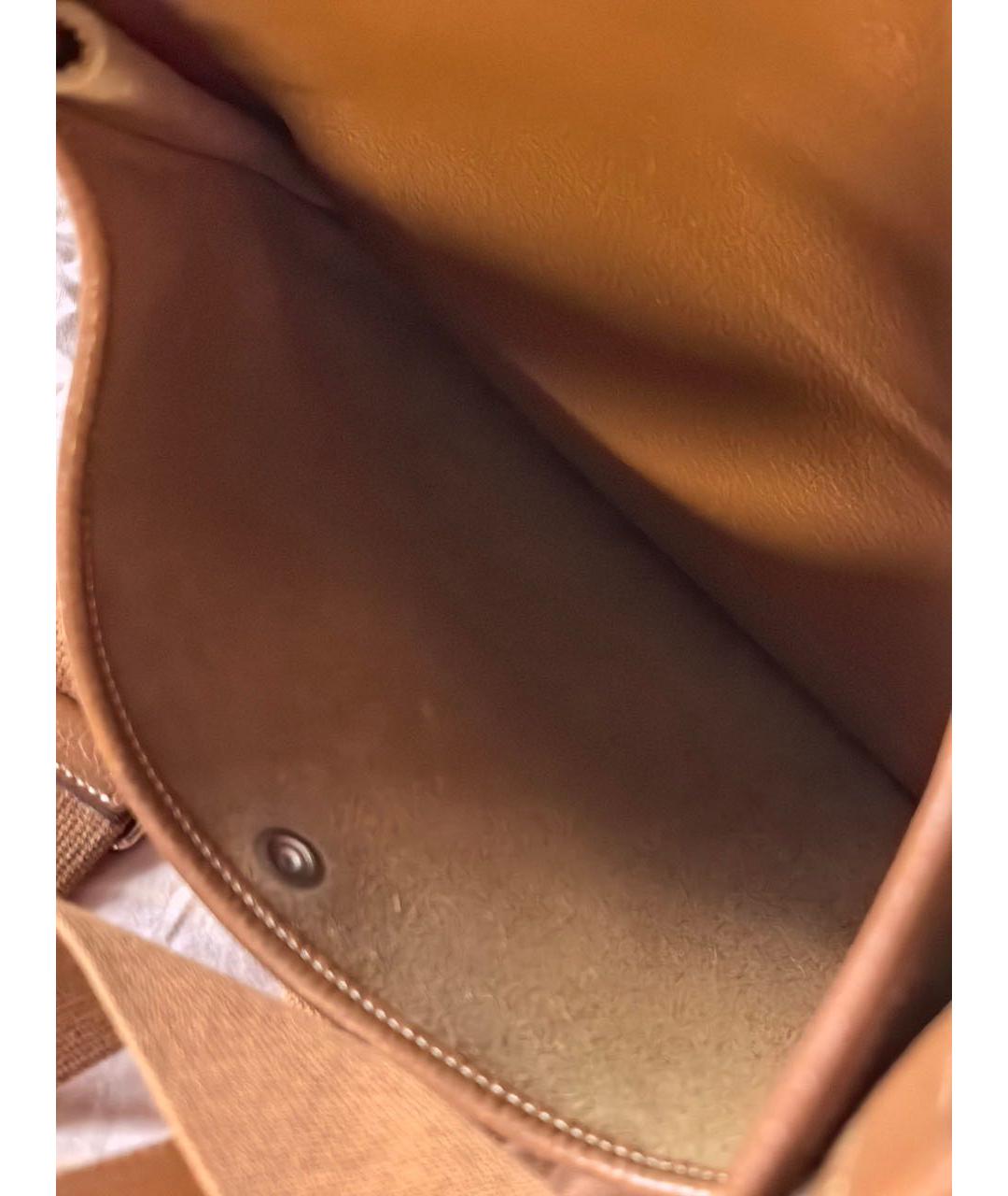 HERMES Коричневая кожаная сумка через плечо, фото 4