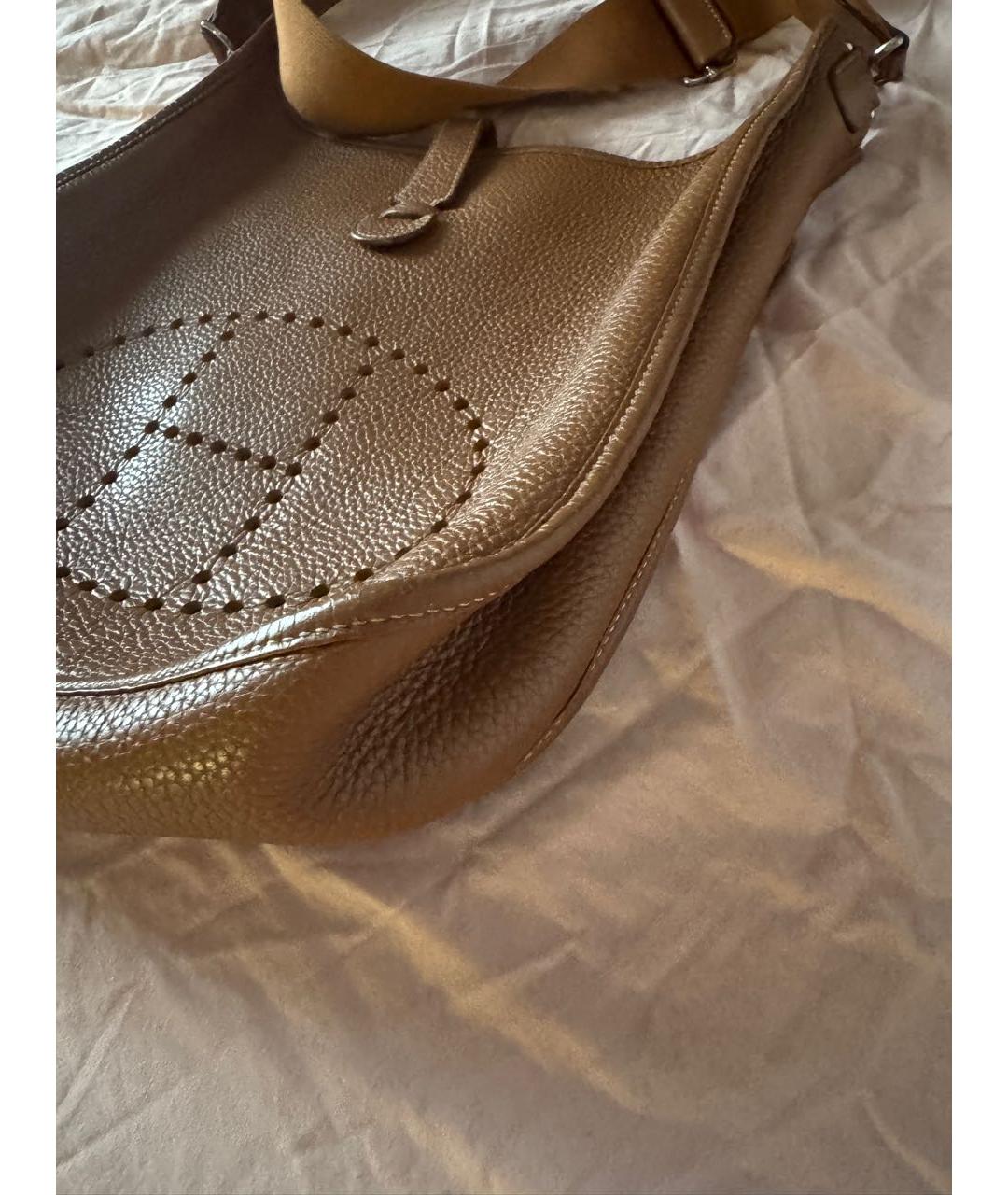 HERMES Коричневая кожаная сумка через плечо, фото 2