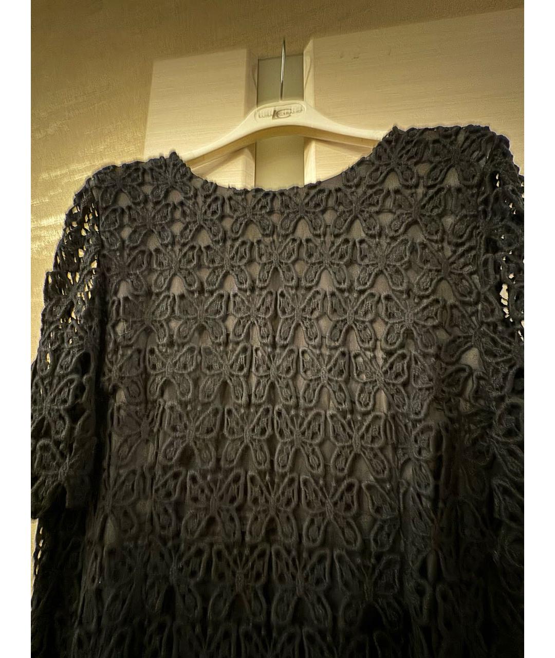 MOSCHINO Черное кружевное вечернее платье, фото 4