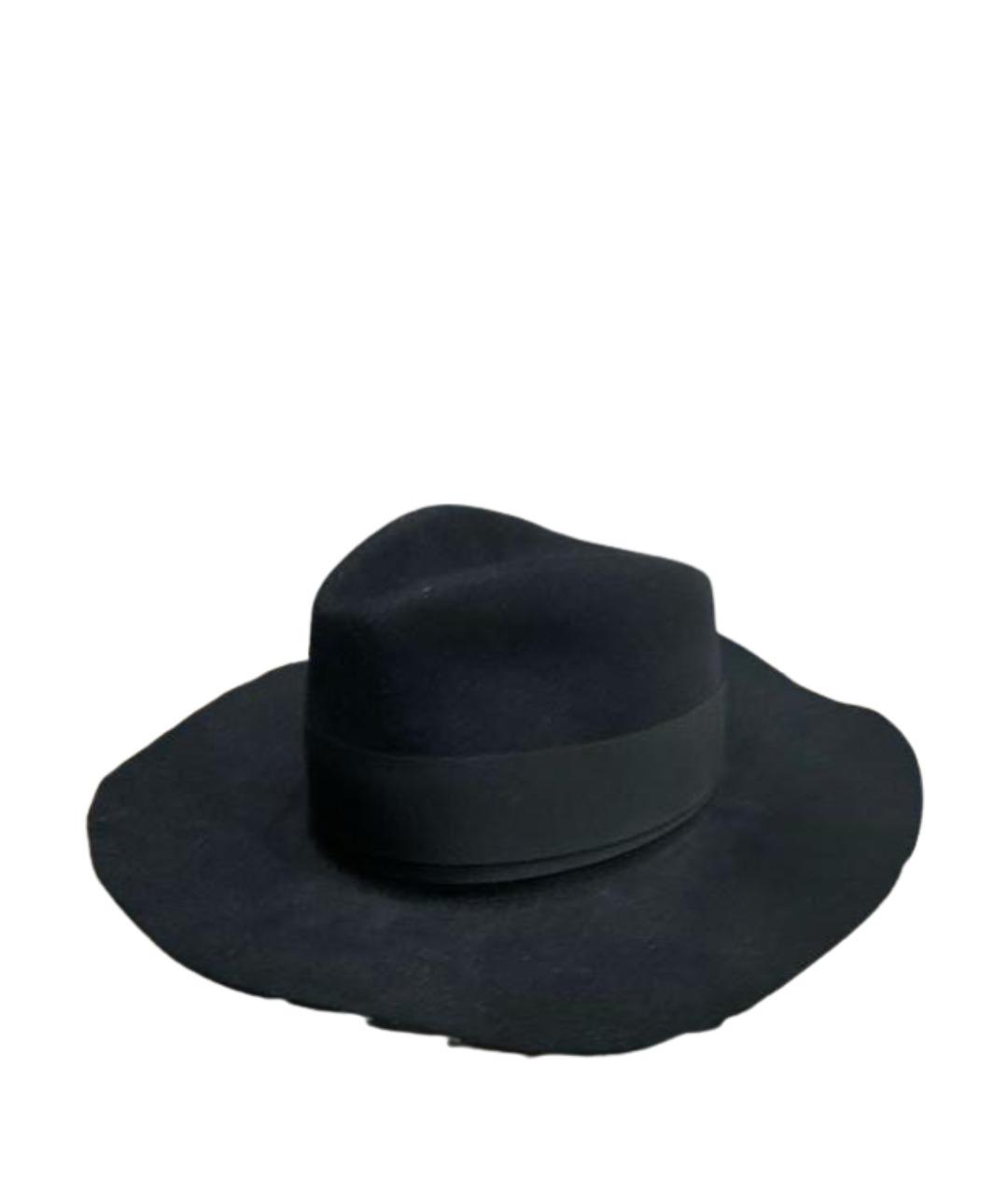 HERMES Черная шерстяная шляпа, фото 1