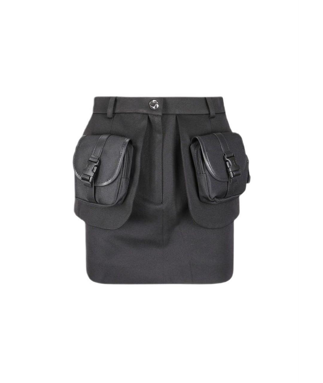 COPERNI Черная полиамидовая юбка мини, фото 1