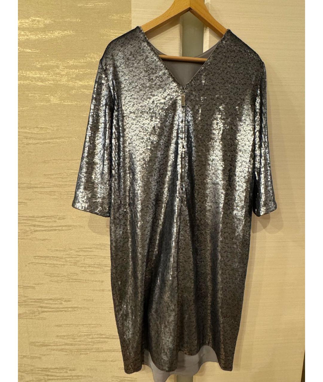 ESCADA Серебряное повседневное платье, фото 2
