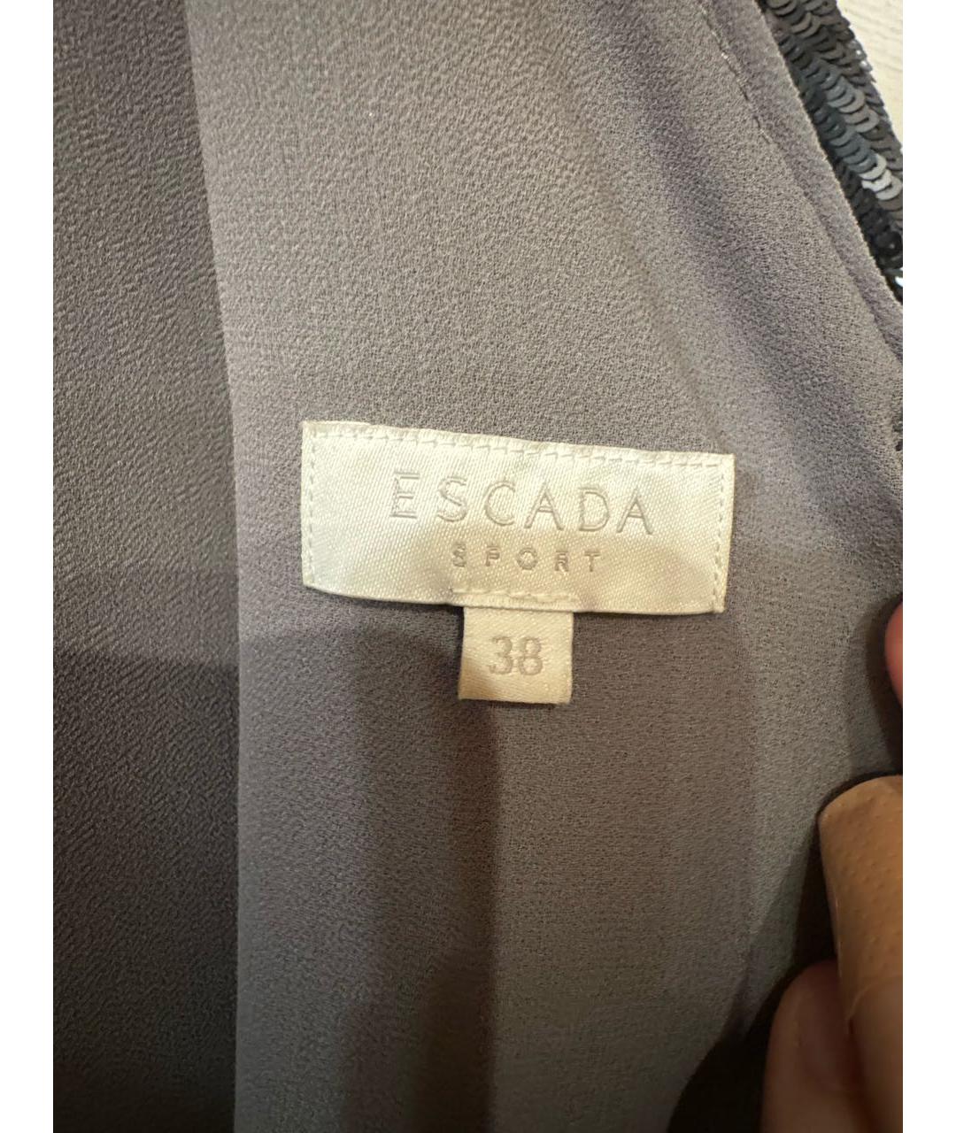 ESCADA Серебряное повседневное платье, фото 5