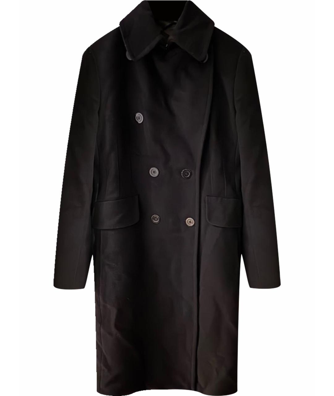 SPORTMAX Черное шерстяное пальто, фото 1