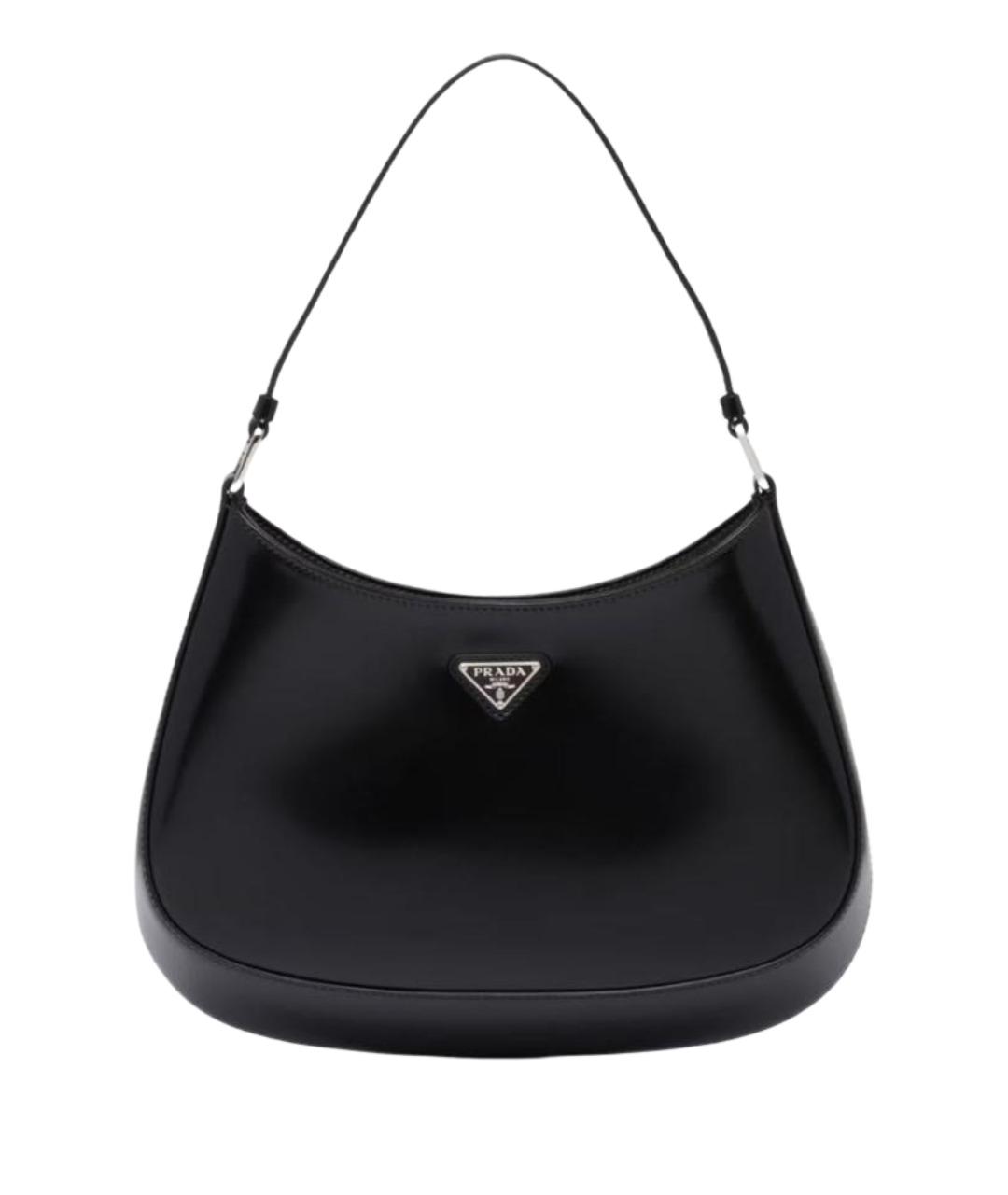 PRADA Черная сумка через плечо из лакированной кожи, фото 1