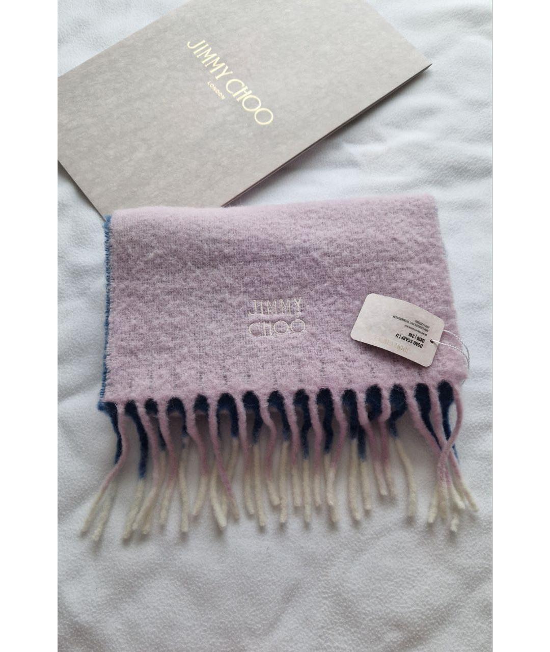 JIMMY CHOO Мульти шерстяной шарф, фото 3
