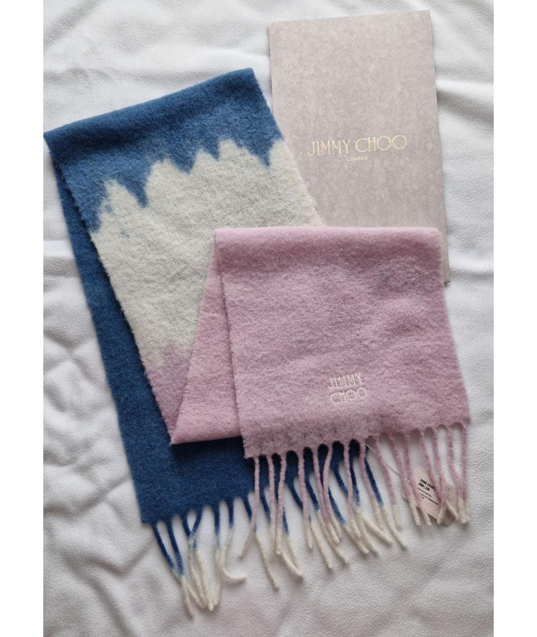 JIMMY CHOO Мульти шерстяной шарф, фото 8