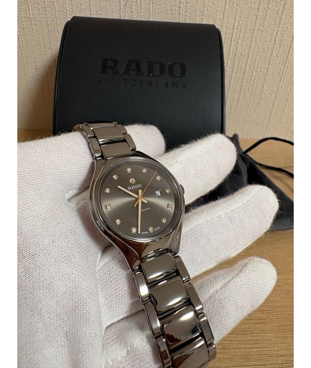 RADO Антрацитовые керамические часы, фото 7
