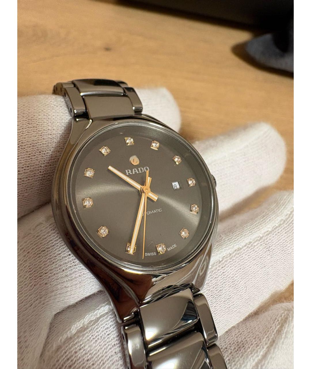 RADO Антрацитовые керамические часы, фото 3