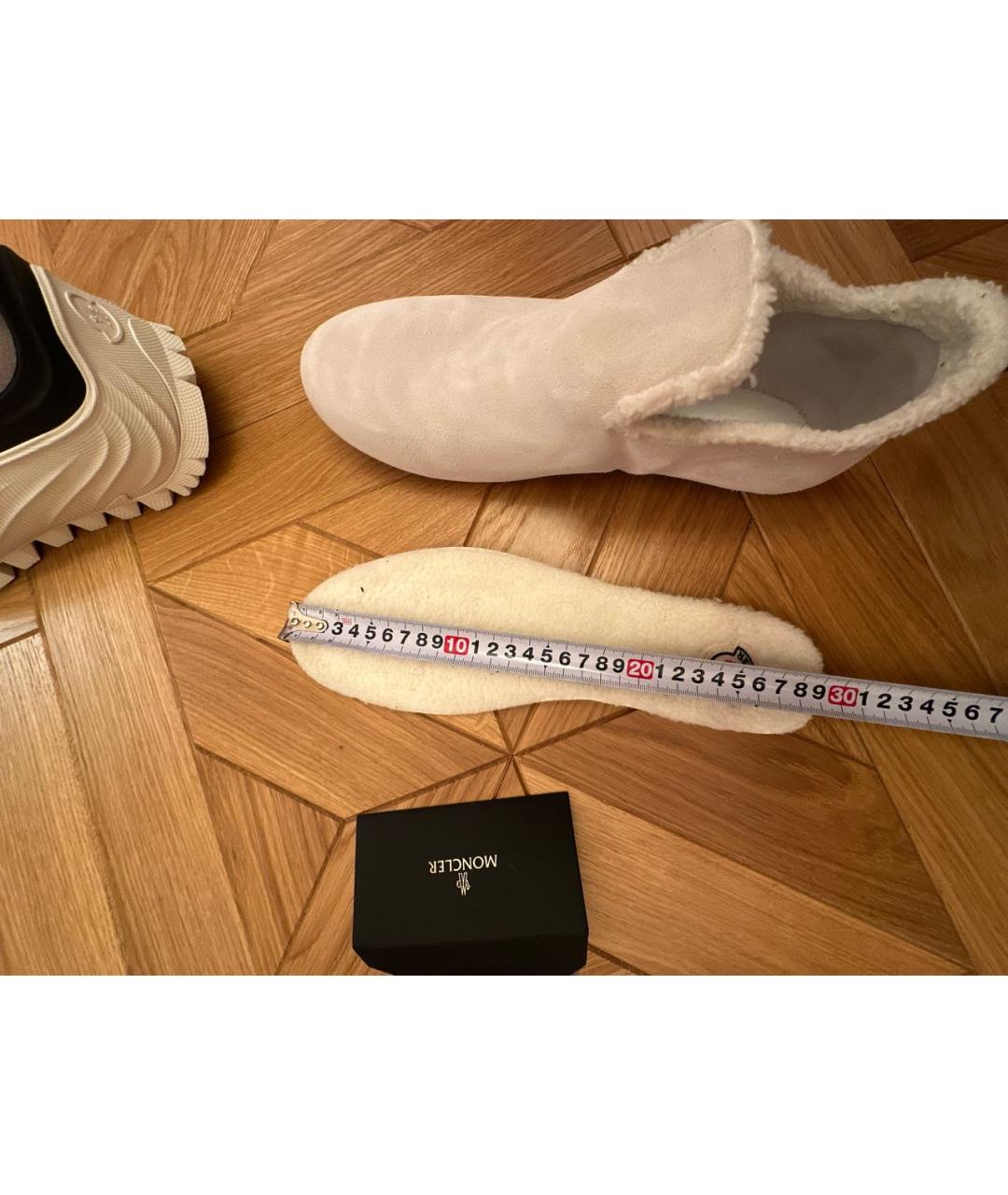 MONCLER Темно-синие резиновые низкие кроссовки / кеды, фото 7