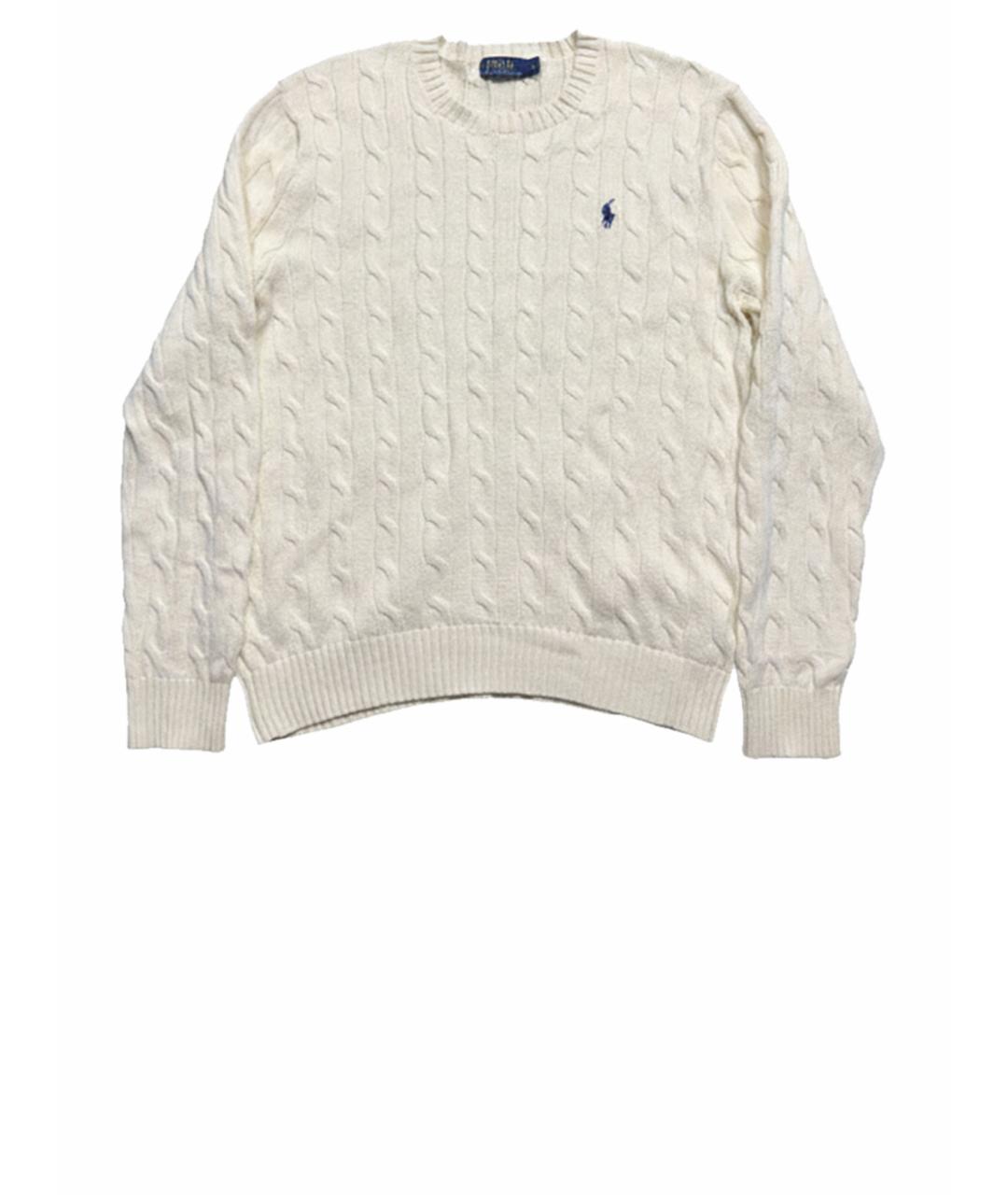 POLO RALPH LAUREN Бежевый хлопковый джемпер / свитер, фото 1