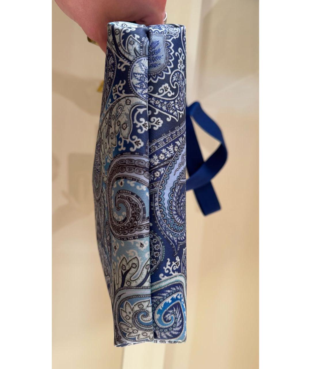 ETRO Синяя тканевая сумка через плечо, фото 6