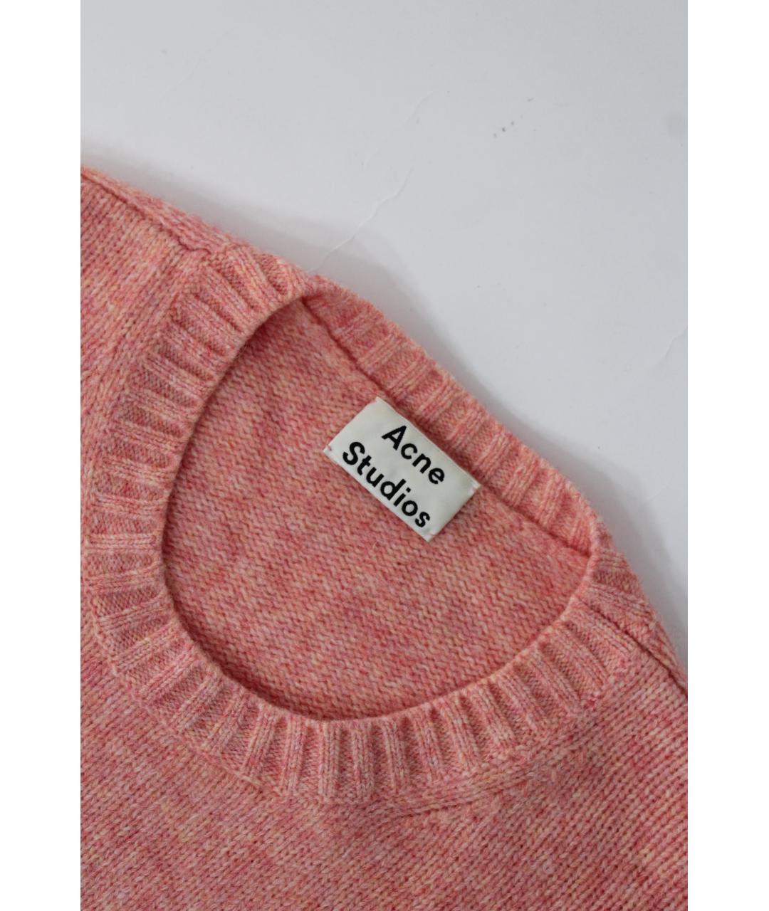 ACNE STUDIOS Розовый шерстяной джемпер / свитер, фото 7