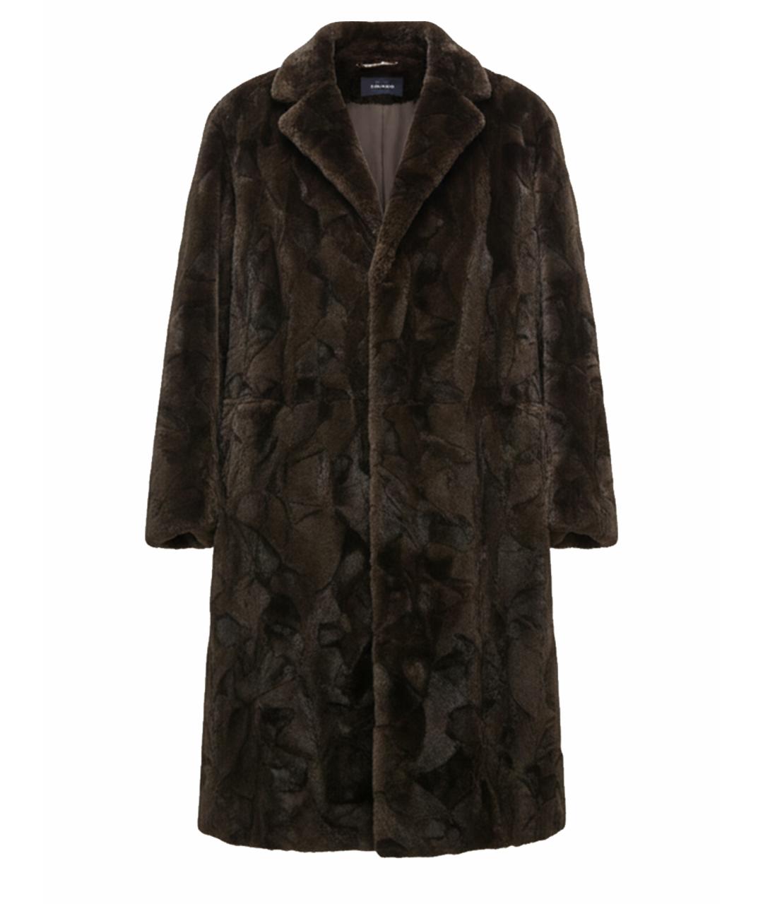 HERNO Коричневая меховая дубленка/шуба, фото 1