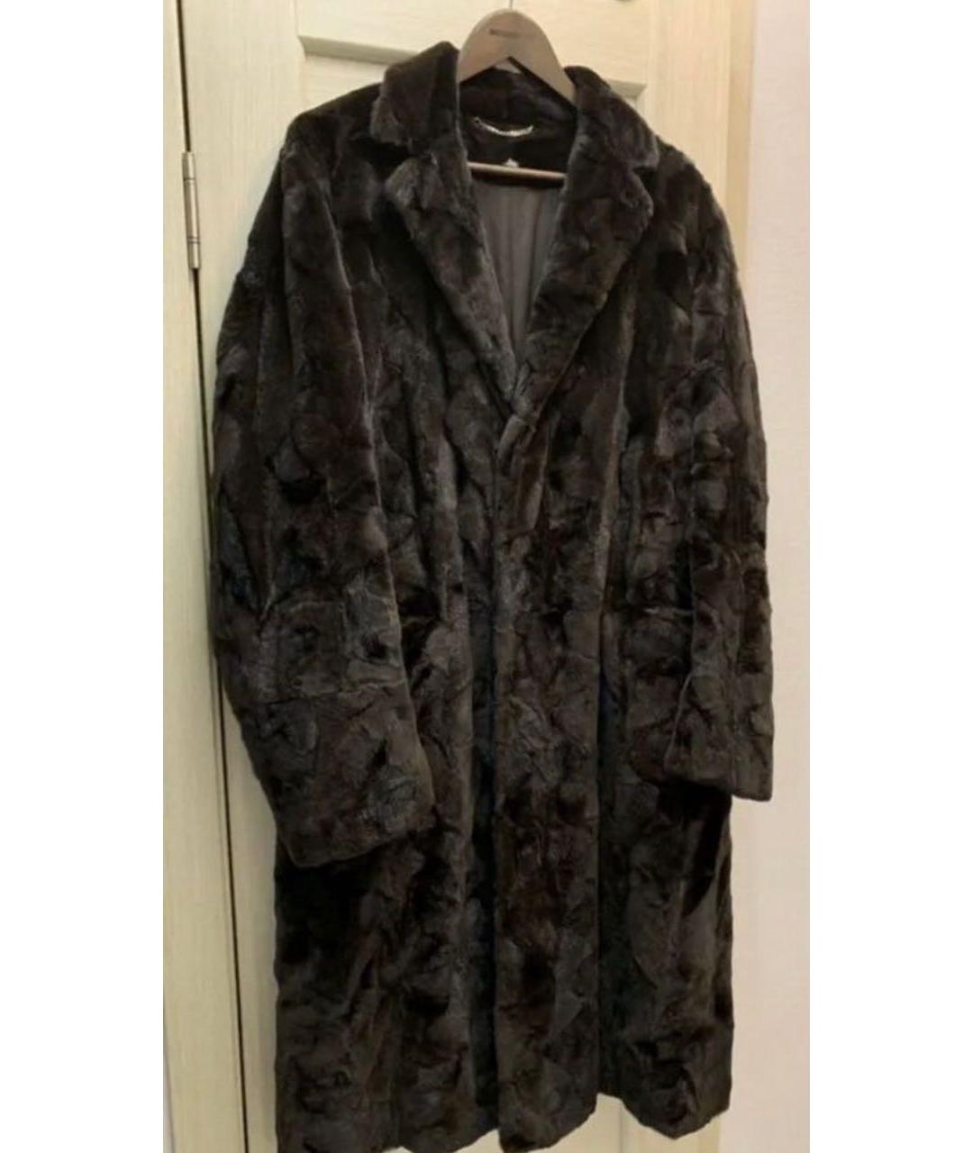 HERNO Коричневая меховая дубленка/шуба, фото 9