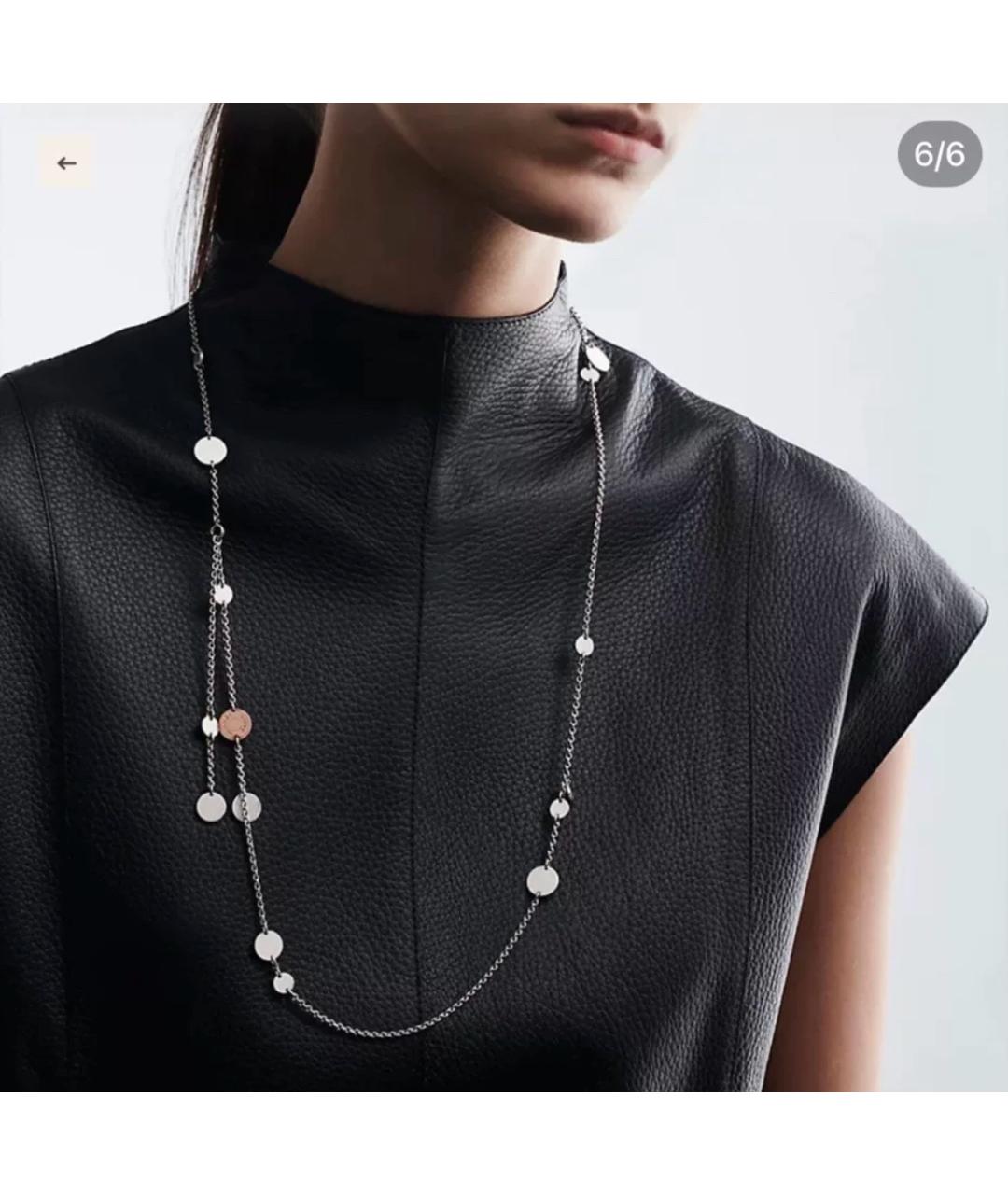 HERMES Серебряное серебряное колье, фото 6