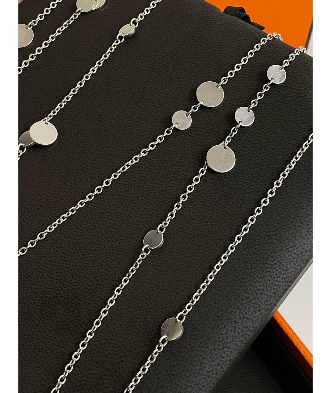 HERMES Серебряное серебряное колье, фото 5