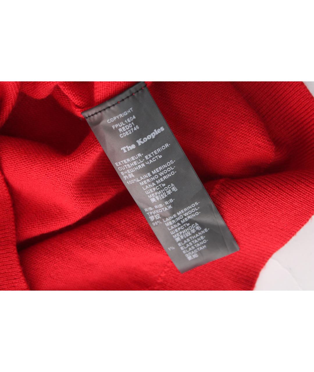 THE KOOPLES Красный шерстяной джемпер / свитер, фото 8
