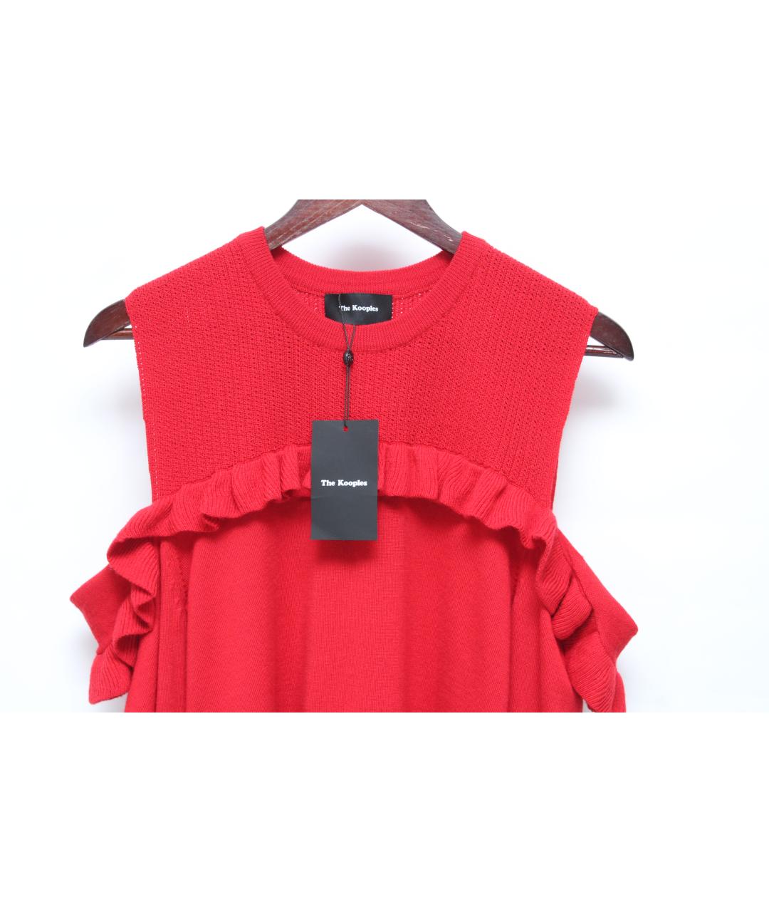 THE KOOPLES Красный шерстяной джемпер / свитер, фото 4