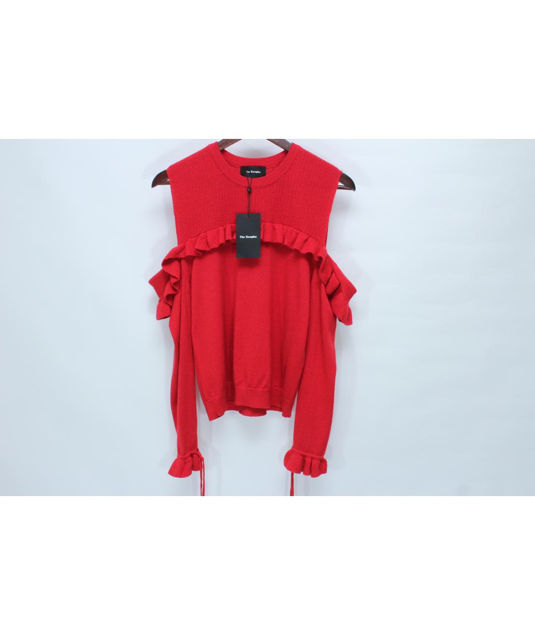 THE KOOPLES Красный шерстяной джемпер / свитер, фото 3