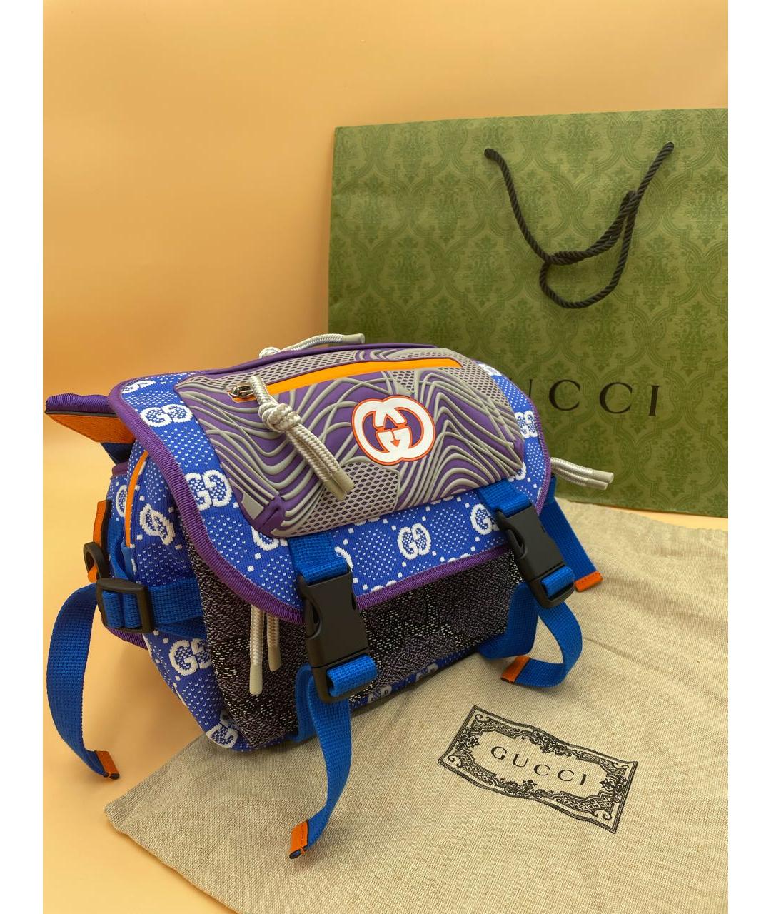 GUCCI Мульти тканевый рюкзак, фото 2